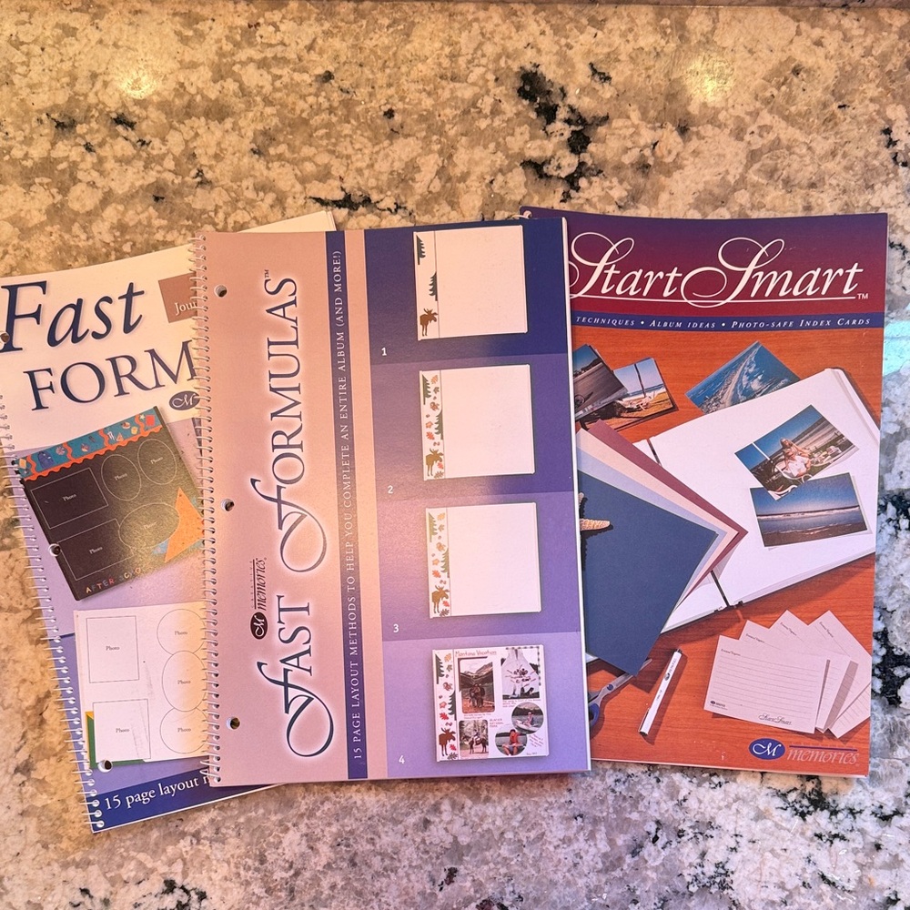 Creative Memories Fast Formulas and Start Smart Notebook Set - Blue and Purple